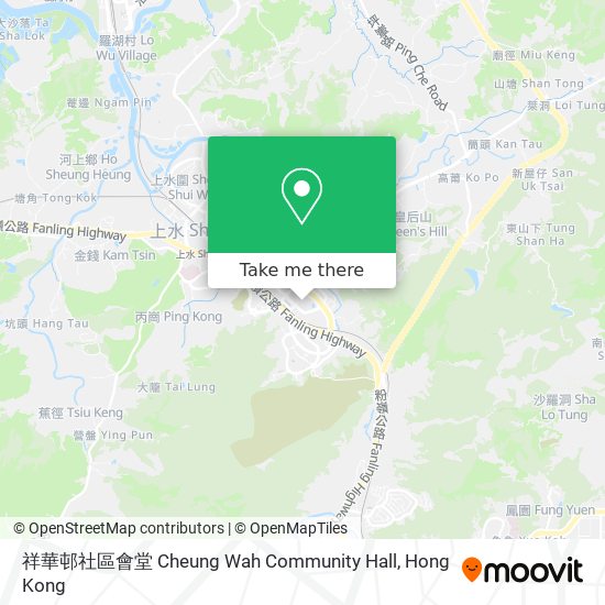 祥華邨社區會堂 Cheung Wah Community Hall map