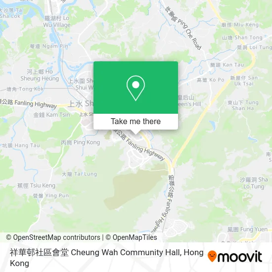 祥華邨社區會堂 Cheung Wah Community Hall map