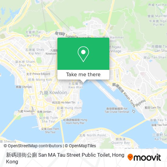 新碼頭街公廁 San MA Tau Street Public Toilet map