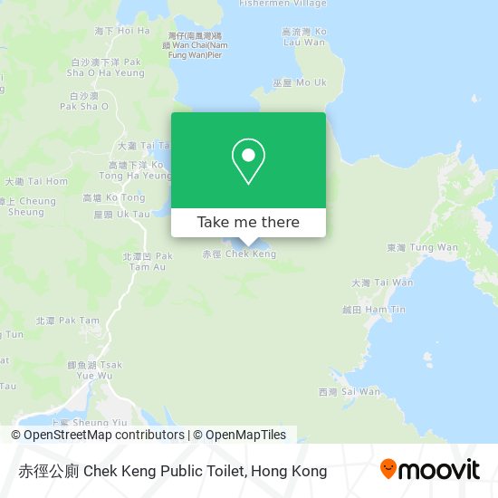 赤徑公廁 Chek Keng Public Toilet map