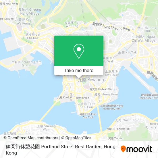 砵蘭街休憩花園 Portland Street Rest Garden地圖