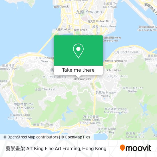 藝景畫架 Art King Fine Art Framing map