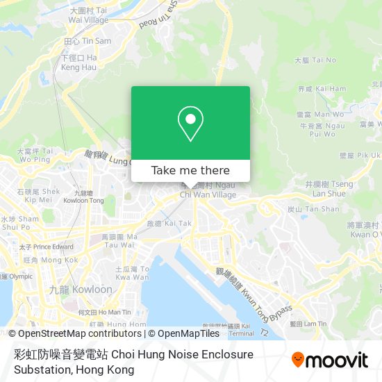 彩虹防噪音變電站 Choi Hung Noise Enclosure Substation地圖