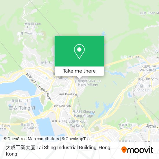 大成工業大廈 Tai Shing Industrial Building map