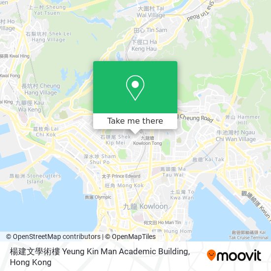 楊建文學術樓 Yeung Kin Man Academic Building map
