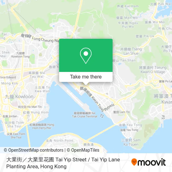 大業街／大業里花圃 Tai Yip Street / Tai Yip Lane Planting Area map