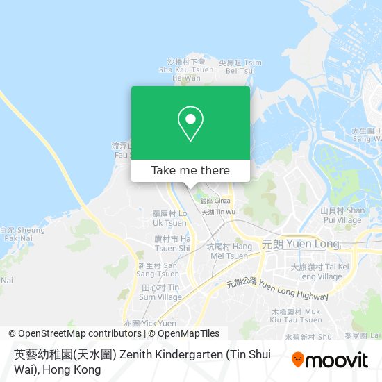 英藝幼稚園(天水圍) Zenith Kindergarten (Tin Shui Wai) map