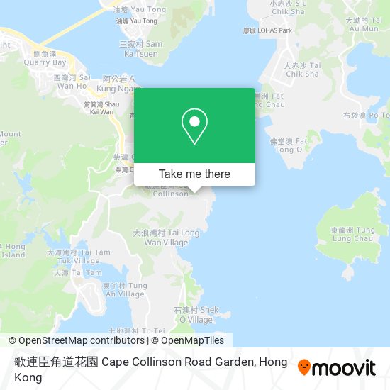 歌連臣角道花園 Cape Collinson Road Garden map