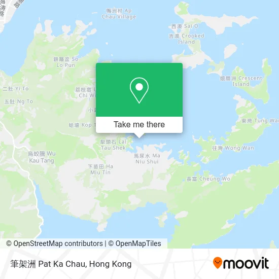 筆架洲 Pat Ka Chau map