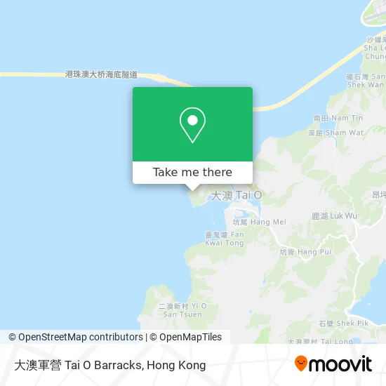 大澳軍營 Tai O Barracks地圖