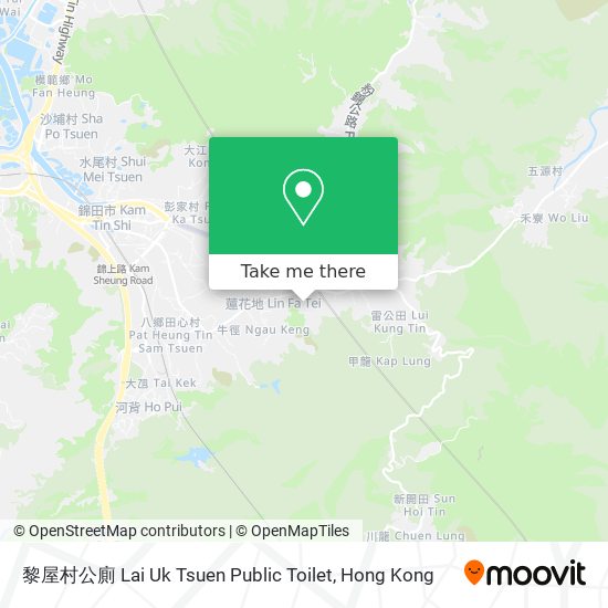 黎屋村公廁 Lai Uk Tsuen Public Toilet地圖