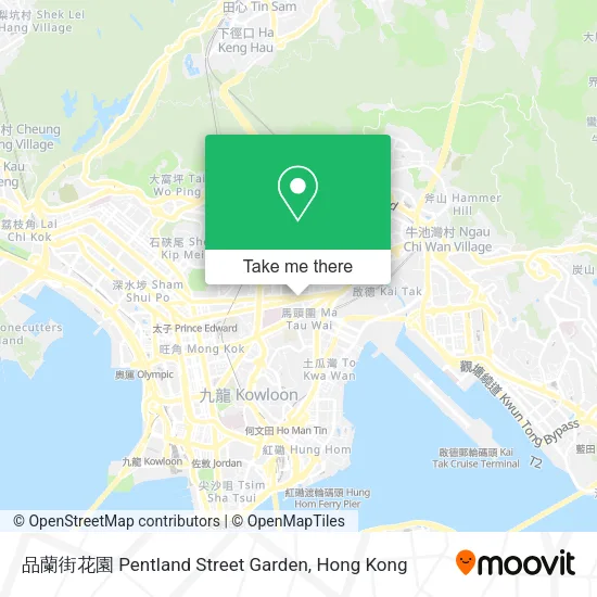 品蘭街花園 Pentland Street Garden地圖