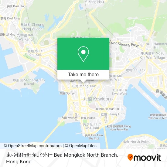 東亞銀行旺角北分行 Bea Mongkok North Branch地圖
