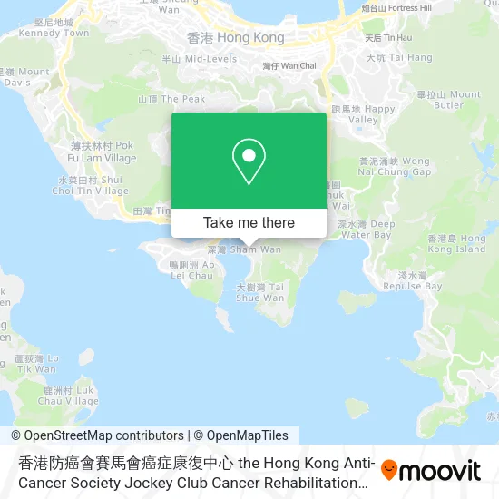 香港防癌會賽馬會癌症康復中心 the Hong Kong Anti-Cancer Society Jockey Club Cancer Rehabilitation Centre map