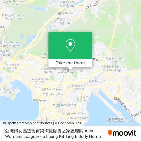 亞洲婦女協進會何梁潔庭頤養之家護理院 Asia Women's League / Ho Leung Kit Ting Elderly Home map