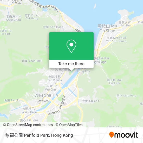 彭福公園 Penfold Park map