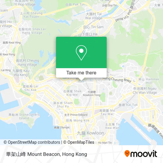 畢架山峰 Mount Beacon map