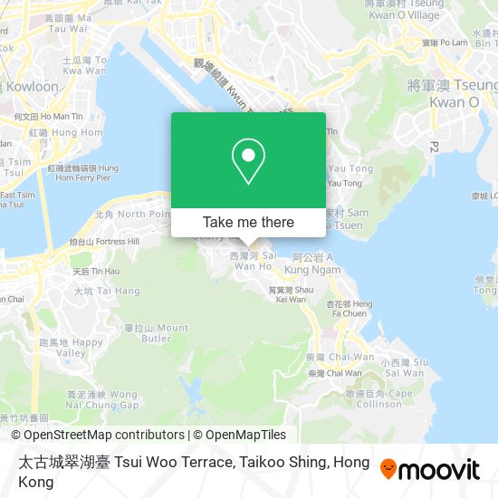 太古城翠湖臺 Tsui Woo Terrace, Taikoo Shing map