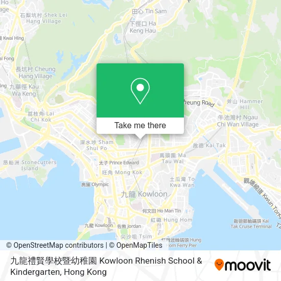 九龍禮賢學校暨幼稚園 Kowloon Rhenish School & Kindergarten地圖