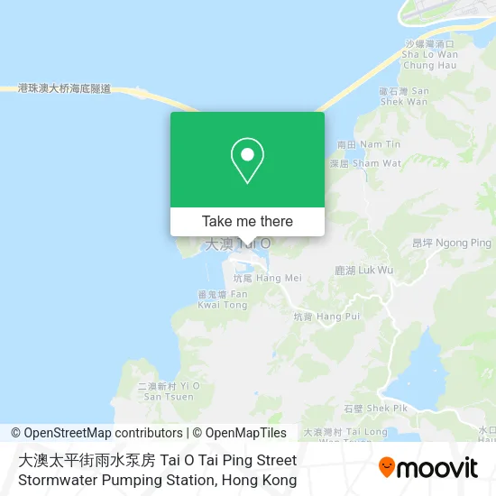 大澳太平街雨水泵房 Tai O Tai Ping Street Stormwater Pumping Station地圖