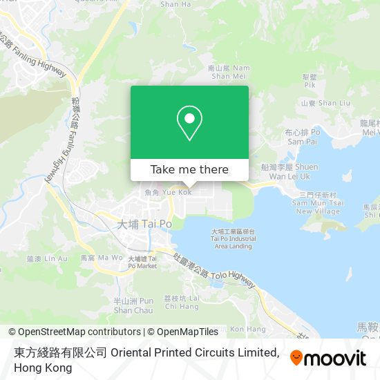 東方綫路有限公司 Oriental Printed Circuits Limited map