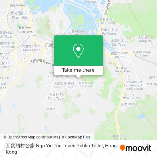 瓦窰頭村公廁 Nga Yiu Tau Tsuen Public Toilet map