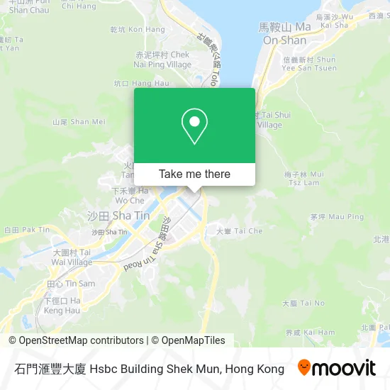 石門滙豐大廈 Hsbc Building Shek Mun map
