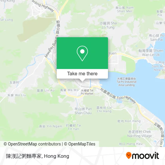 陳漢記粥麵專家 map