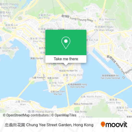 忠義街花園 Chung Yee Street Garden地圖