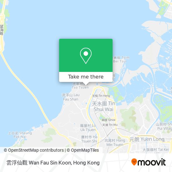 雲浮仙觀 Wan Fau Sin Koon map