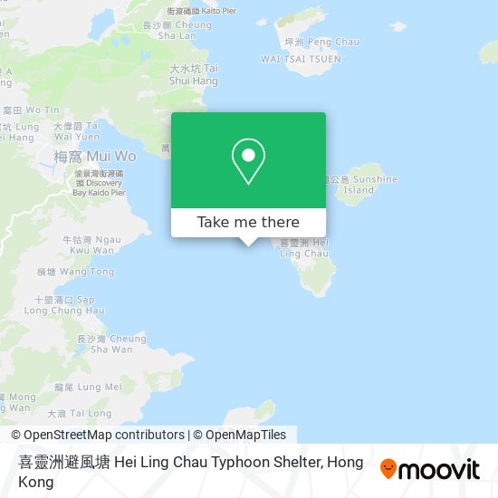喜靈洲避風塘 Hei Ling Chau Typhoon Shelter map