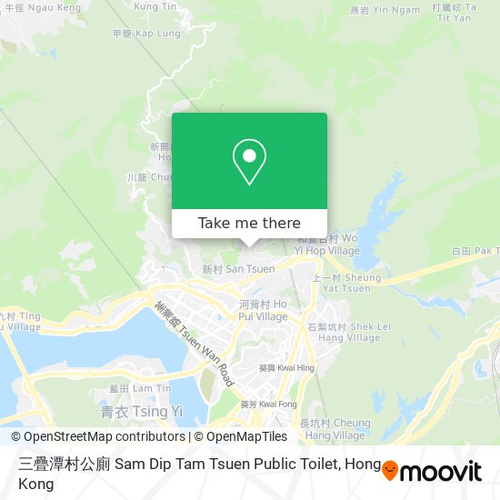 三疊潭村公廁 Sam Dip Tam Tsuen Public Toilet map