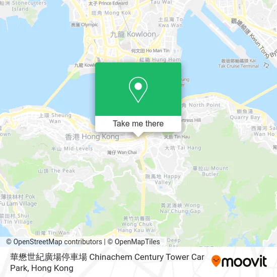 華懋世紀廣場停車場 Chinachem Century Tower Car Park map