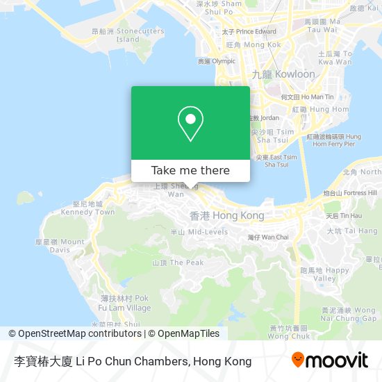 李寶椿大廈 Li Po Chun Chambers map