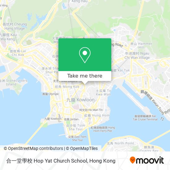 合一堂學校 Hop Yat Church School map