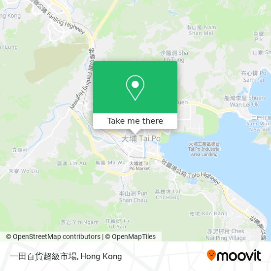 一田百貨超級市場 map