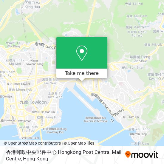 香港郵政中央郵件中心 Hongkong Post Central Mail Centre map