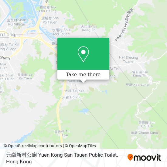 元崗新村公廁 Yuen Kong San Tsuen Public Toilet map