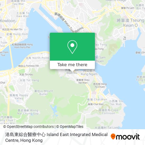 港島東綜合醫療中心 Island East Integrated Medical Centre map
