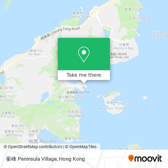 蘅峰 Peninsula Village map