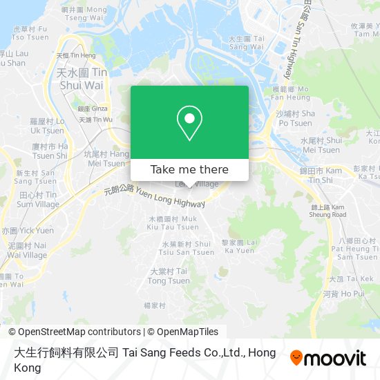 大生行飼料有限公司 Tai Sang Feeds Co.,Ltd. map