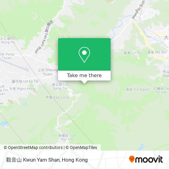 觀音山 Kwun Yam Shan map