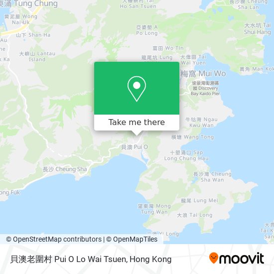貝澳老圍村 Pui O Lo Wai Tsuen map