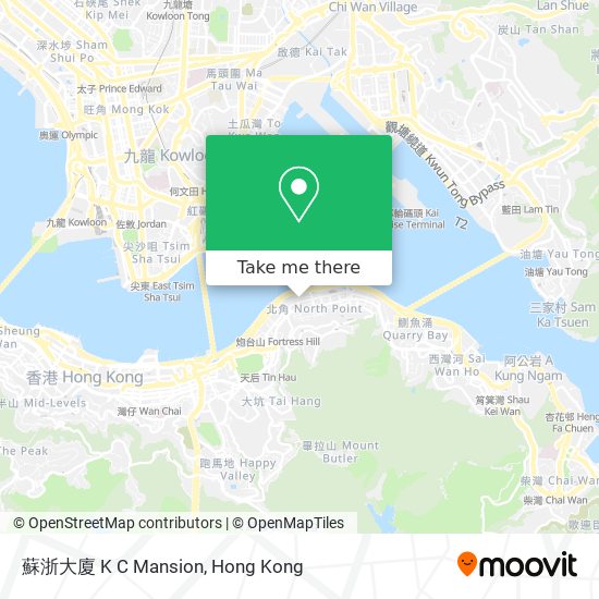 蘇浙大廈 K C Mansion map