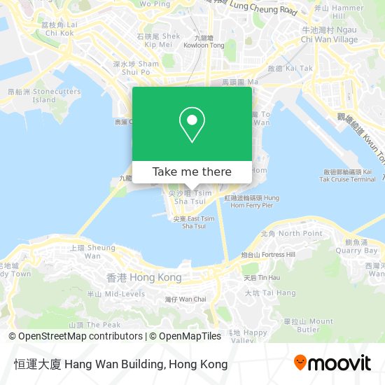 恒運大廈 Hang Wan Building map