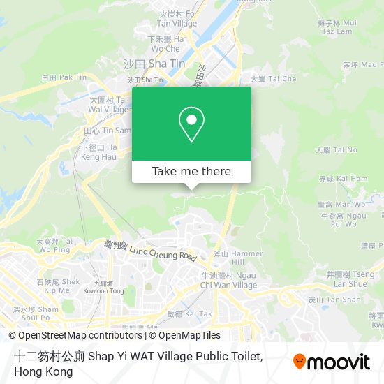 十二笏村公廁 Shap Yi WAT Village Public Toilet地圖