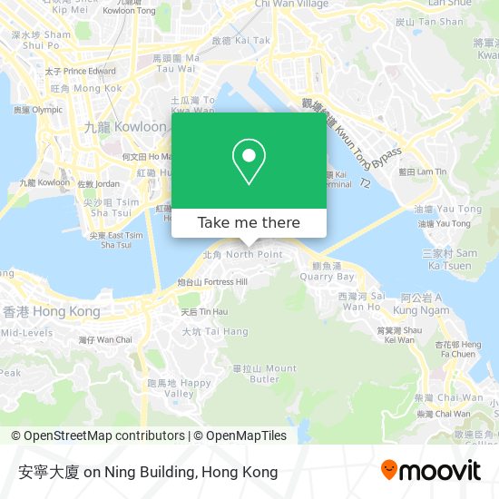 安寧大廈 on Ning Building map