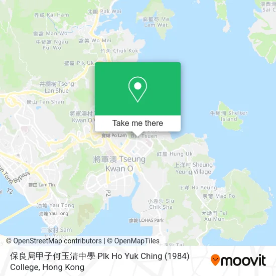 保良局甲子何玉清中學 Plk Ho Yuk Ching (1984) College地圖