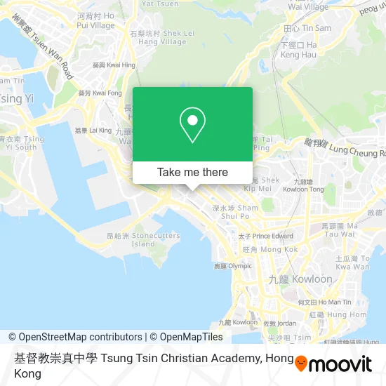 基督教崇真中學 Tsung Tsin Christian Academy map