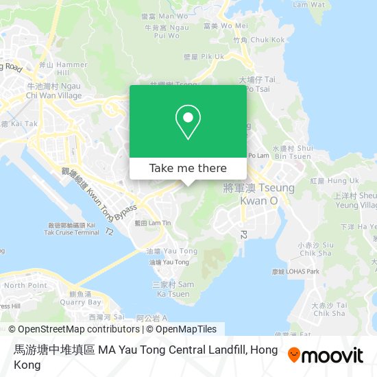 馬游塘中堆填區 MA Yau Tong Central Landfill map